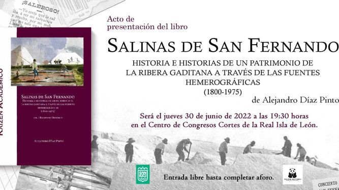 Cartel presentación libro de Alejandro Díaz.