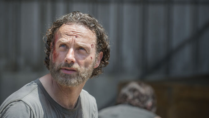 El actor Andrew Lincoln en el papel de Rick Grimes en la serie ‘The Walking Dead’.