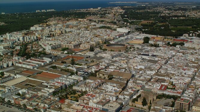 Una imagen de la ciudad tomada desde el aire.