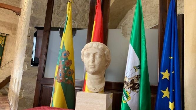 El busto romano de Antonia Minor