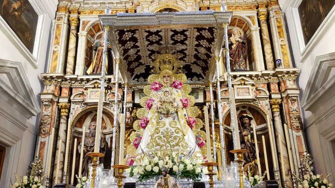 La Virgen del Rocío de la parroquia de San José, en Cádiz.