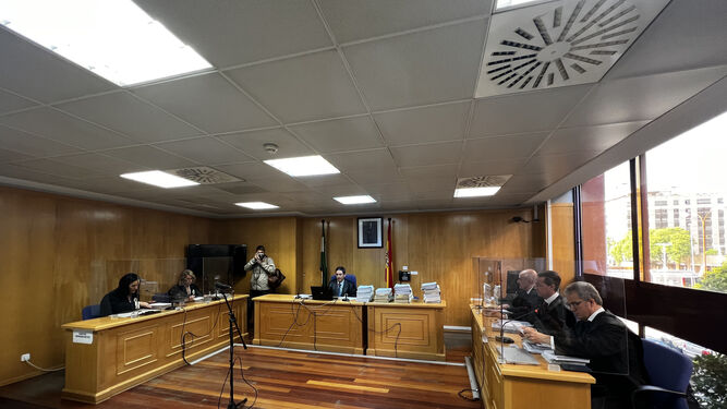 Una imagen de la audiencia previa celebrada este jueves en el juzgado de Primera Instancia número 11 de Sevilla.