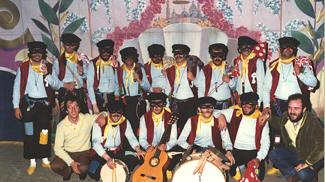 La chirigota 'Los llaveros solitarios', primer premio de 1984.