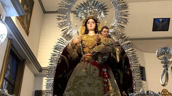 Imagen de la Virgen del Rosario de Jaén