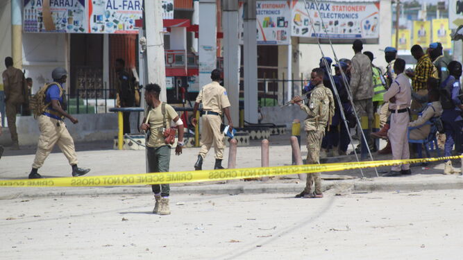 Escenario de otro atentado de Al Shabab en Mogadiscio.