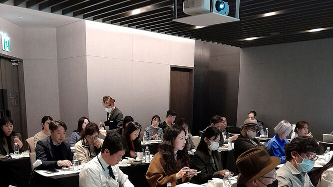 Una de las sesiones de trabajo en la misión comercial andaluza a Corea del Sur organizada por Extenda.