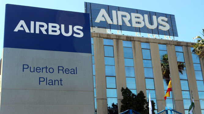 Planta de Airbus  en el polígono El Trocadero de Puerto Real.