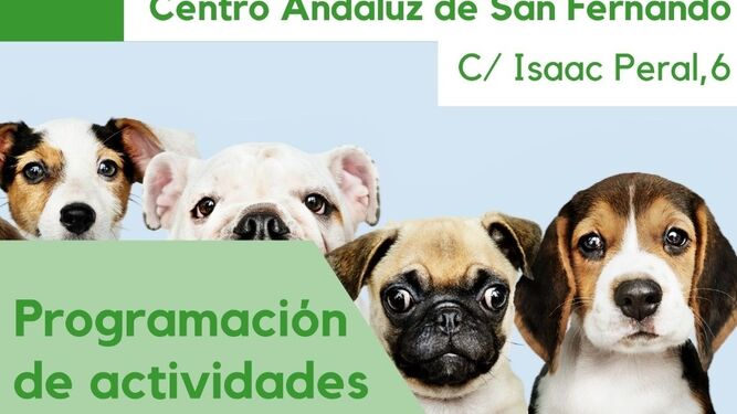 Cartel de la cita con el bienestar animal en el Centro Andaluz.