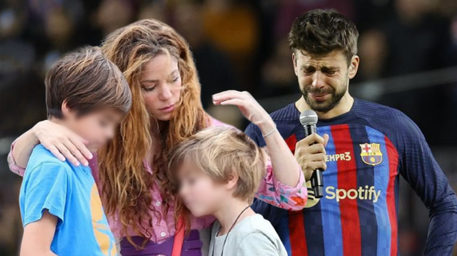 Piqué aplica su discurso en el Camp Nou y deja marchar a Shakira a Miami con sus hijos