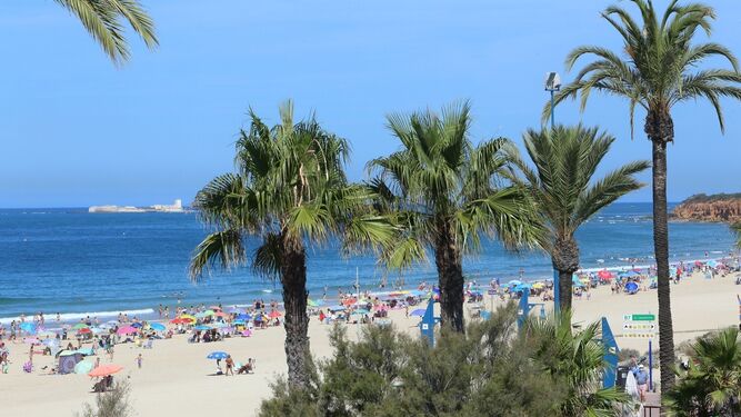 Vista de la playa de La Barrosa