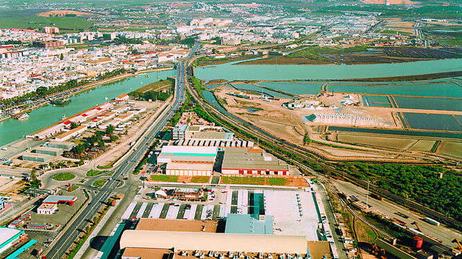 Vista aérea de El Puerto de Santa María