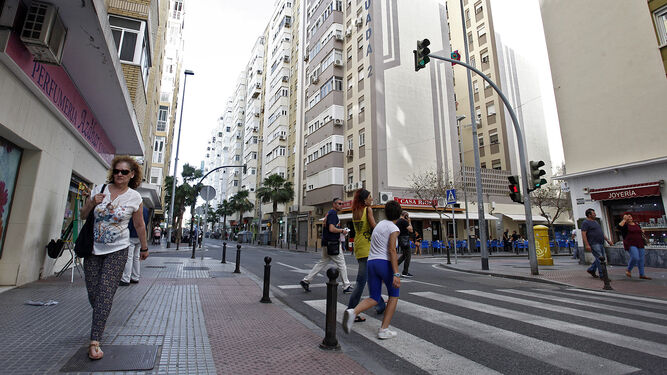 Una parte del barrio de Segunda Aguada, uno de los más populosos de Cádiz.