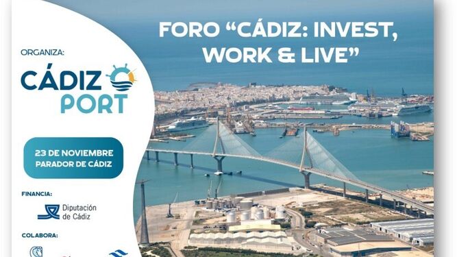 Cartel anunciador del foro organizado por Cadiz-Port