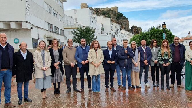 Los alcaldes firmantes del manifiesto de apoyo al proyecto Economía Circular de la Sierra de Cádiz