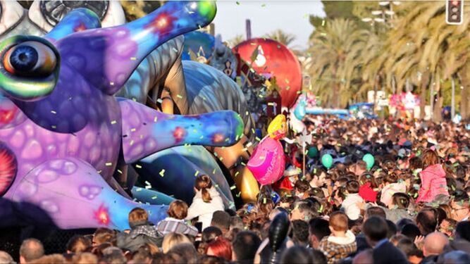 Imagen de una edición anterior de la Cabalgata de Reyes en Jerez.