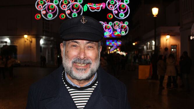 Antonio García, con el tipo de 'Aires de mi Tierra', en el Carnaval de 2018