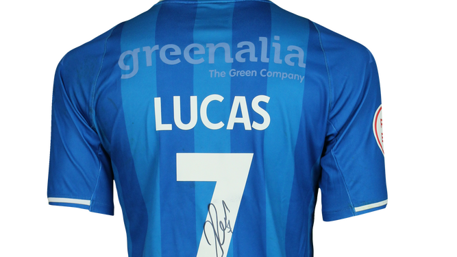 La camiseta del estreno de Lucas Pérez en el Deportivo.