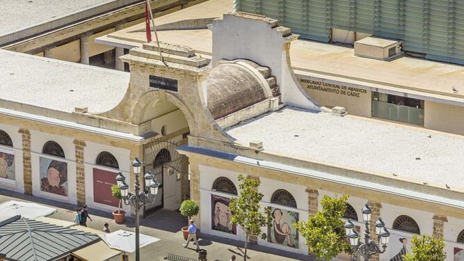 Vista aérea Mercado Central de Abastos de Cádiz