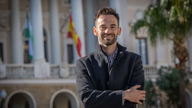 El candidato de Adelante Andalucía a la Alcaldía de Cádiz, David de la Cruz.