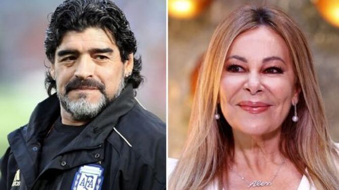 El programa 'Sálvame' ha sacado a la luz la posible relación sentimental entre Maradona y Ana Obregón a principios de la década de los 80.