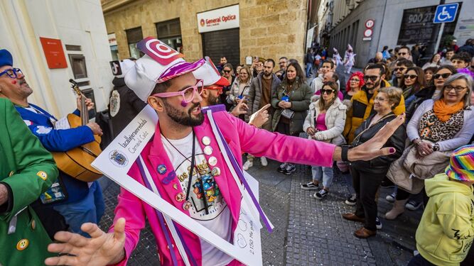 Domingo de Piñata del Carnaval de Cádiz 2023.