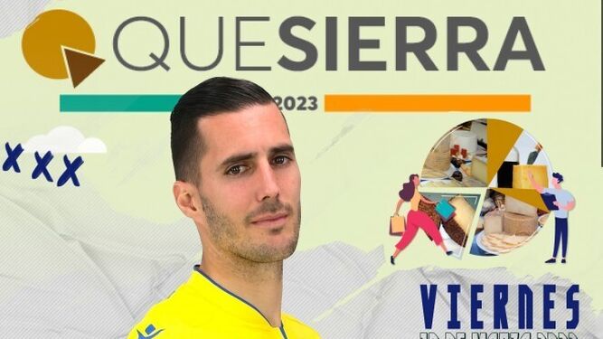 Cartel del partido con la imagen de Sergi Guardiola.