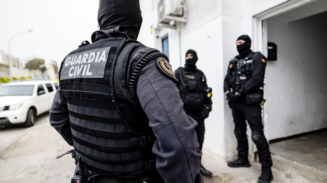 Operación antidroga de la Guardia Civil en Barbate.