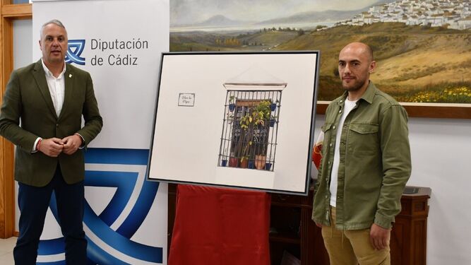 Juan Carlos Ruiz Boix presentó la imagen con el artista.