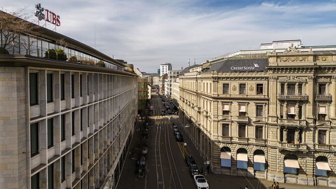 Sedes de UBS y Credit Suisse en Zurich