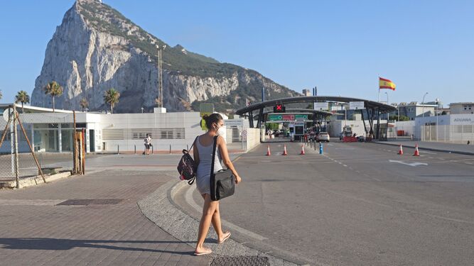 Zona de entrada y salida de Gibraltar