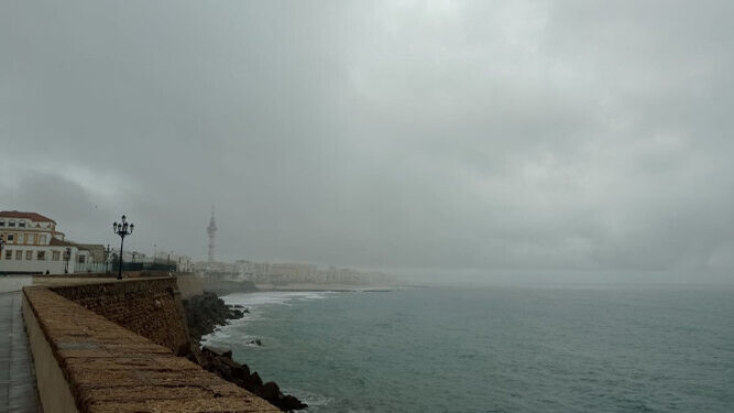 Día gris en Cádiz.