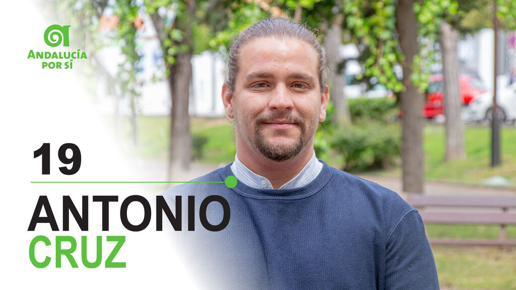 Antonio Cruz. Opositor a agente medioambiental y coordinador de las Juventudes Andalucistas de San Fernando. 24 a&ntilde;os.