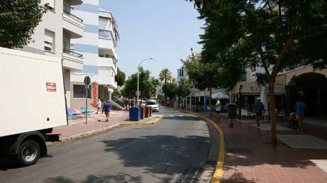 La avenida San Fernando es uno de los viales incluidos en este proyecto de regeneración de espacios urbanos de Rota.