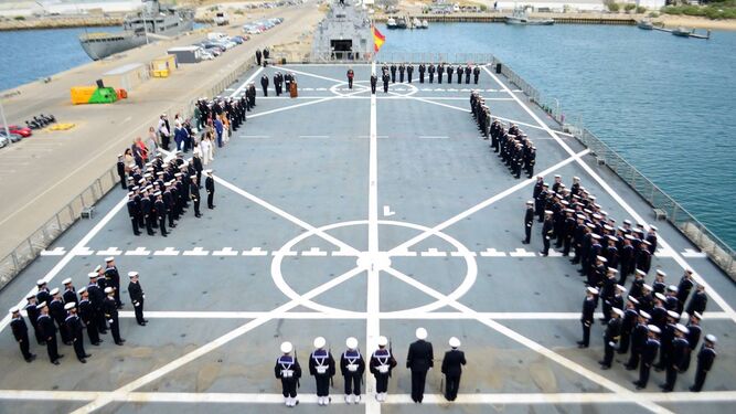 Ceremonia de los 25 años del buque 'Galicia'.