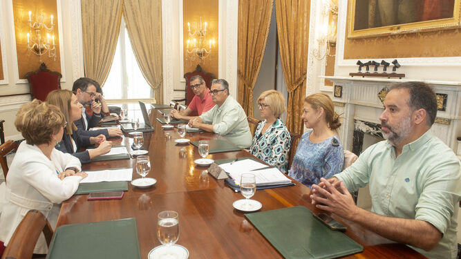 La primera reunión de coordinación para la Agenda Urbana Sostenible de la Costa Noroeste, este miércoles en la Diputación de Cádiz.