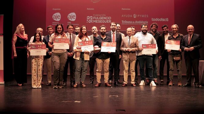 Los galardonados en los Premios Aje Cádiz 2023 'Al Abordaje'.
