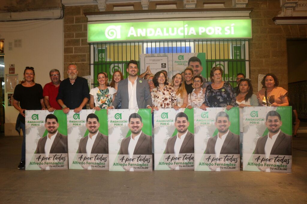 Las im&aacute;genes del comienzo de la campa&ntilde;a electoral en Puerto Real