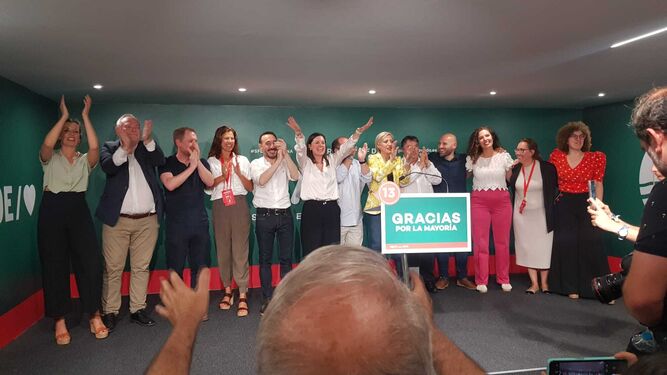 Celebración en el PSOE isleño.