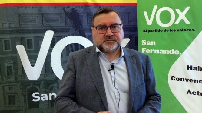 Carlos Zambrano, portavoz y coordinador de Vox en San Fernando.