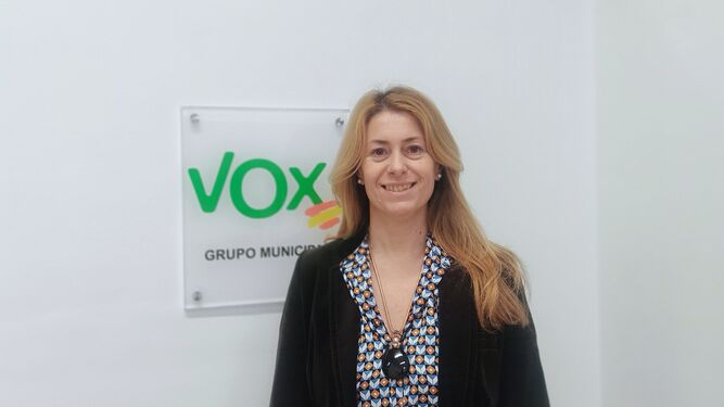 Leocadia Benavente, cuando era concejala de Vox El Puerto.