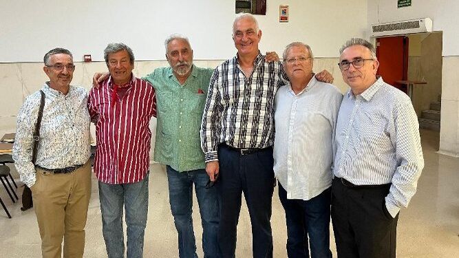 Rafael Torrejón, Pepe Arrabal, Antonio Fernández Repeto, Efraín Cruz, Manuel Puerta y Manuel Castañeda.