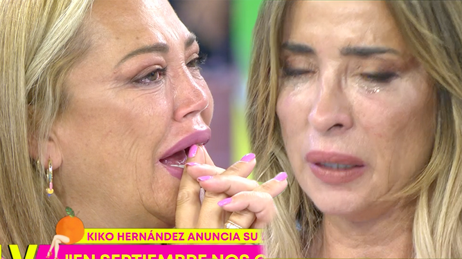 La reacción de Belén Esteban y María Patiño a lo que ha anunciado Kiko Hernández en 'Sálvame'