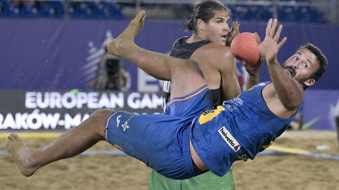 Un lance de balonmano playa con la selección española en los European  Games