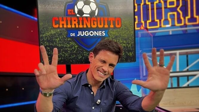 Edu Aguirre es uno de los periodistas deportivos de confianza de Josep Pedrerol en 'El Chiringuito de Jugones'.