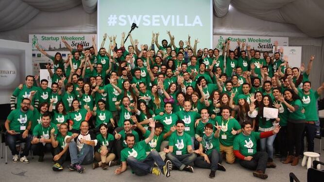 Participantes de la última edición de Startup Weekend Sevilla.