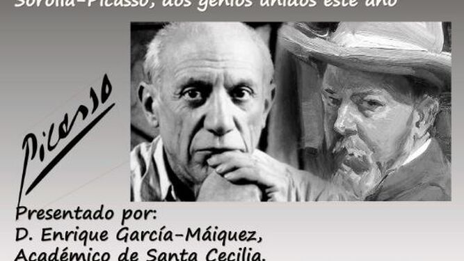 Jaime García Máiquez hablará sobre Sorolla y Picasso.