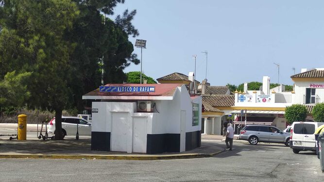 El kiosco de Rafa, donde se hará la recepción al ciclista solidario Guillermo Cuenca.