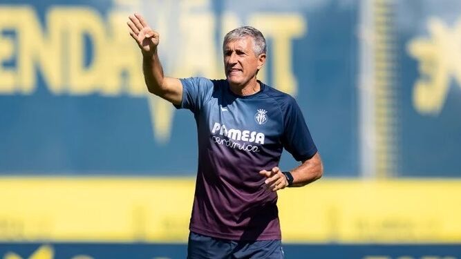 Quique Setién, entrenador del Villarreal.