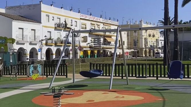 Uno de los parques infantiles de El Puerto , situado en la Ribera del Río.