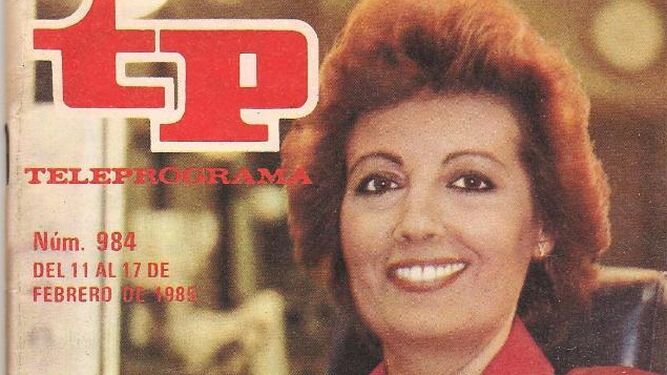 María Teresa Campos con el cardado que lucía en 1985 en su debut en 'La tarde' en TVE